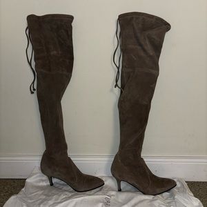 Stuart Weitzman suede over the knee boots